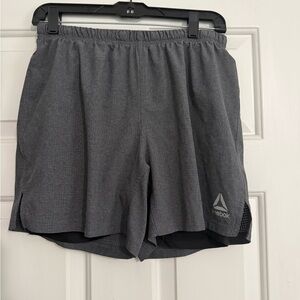 Reebok Men's Charcoal Athletic Shorts